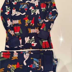 Hanna Andersson Christmas Kids Dog Print Pajama Set
